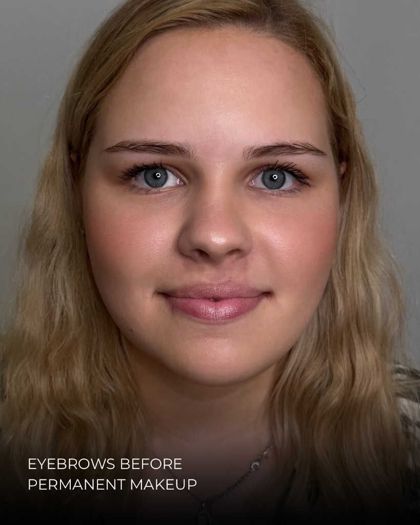 Eyebrows before permanent makeup